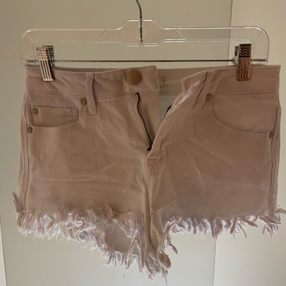 Elan white jean shorts